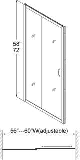 VISIONS Sliding Tub Door and TUB Backwall DL 6913 04FR  