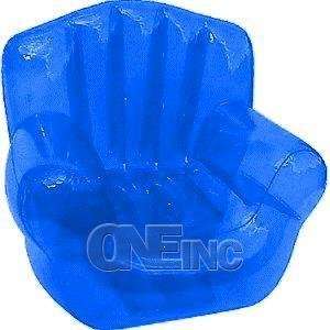  King Size High Back Chair Inflatable Beanless Blue