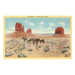  The Mittens in Monument Valley Travel Premium Poster Print 