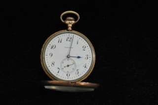 VINTAGE 10S WALTHAM POCKET WATCH GRADE 1015 KEEPING TIME  