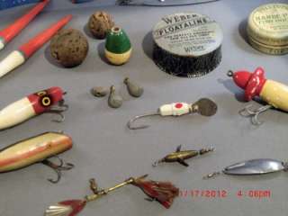 Vintage Lures and Fishing Tackle Lot  