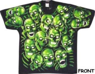  Three 6 Mafia   Stay High   Skull Pile T Shirt (Glows In 