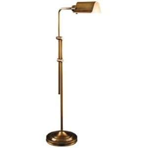  Rouen Antique Brass Adjustable Pharmacy Floor Lamp