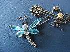 alex and ani dragonfly butterfly hair barrette tie bobby pin