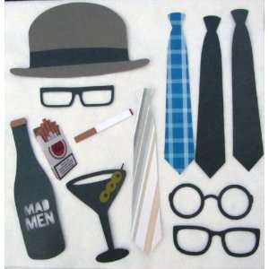 Mad Men 12 piece Photo Prop Collection. Photo Props for Photo Booth 