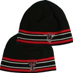    Texas Tech Red Raiders Black Stryper Knit Beanie