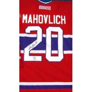 Pete Mahovlich autographed Hockey Jersey (Montreal Canadiens)