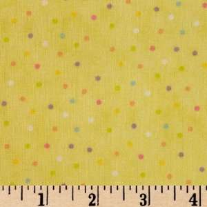  44 Wide Noahs Journey Dots Yellow Fabric By The Yard 