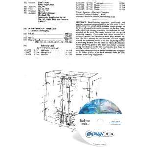    NEW Patent CD for DOOR FASTENING APPARATUS 