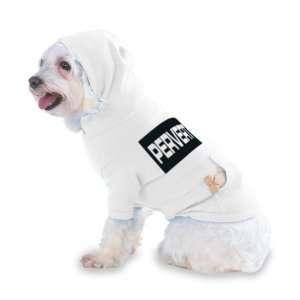 PERVERT Hooded T Shirt for Dog or Cat X Small (XS) White  