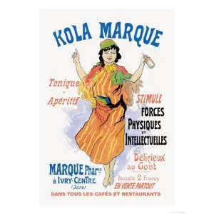 Kola Marque Tonique et Apertif Giclee Poster Print by Jules Chéret 