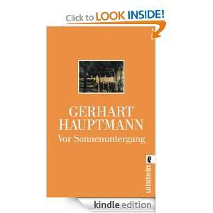   (German Edition) Gerhart Hauptmann  Kindle Store