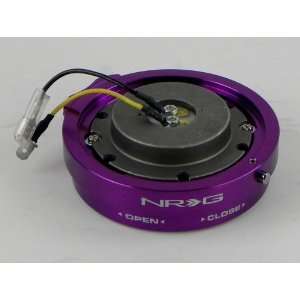  NRG Short Steering Wheel Quick Release Kit   Purple   Part 