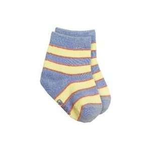  Organic Cornflower Blue Striped Socks   Toddler Baby