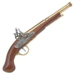  1700s Revolutionary War Flintlock Pistol   Detailed 