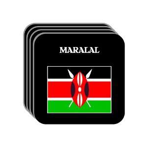 Kenya   MARALAL Set of 4 Mini Mousepad Coasters