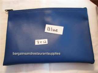 One Vinyl Bank Coin Transit Zipper Bag 8 x12 Royal Blue  