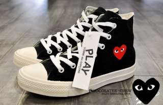 Comme des Garcons Cdg Play Converse All Star Shoes Sneakers High Top 