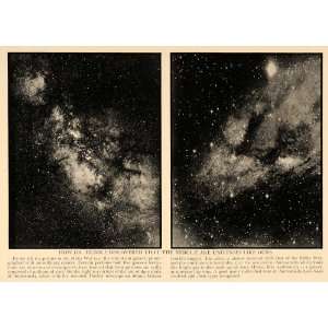  1932 Print Milky Way Star Andromeda Mount Wilson Hubble 
