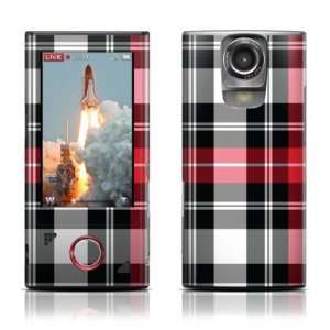  Sony Bloggie Live Skin (High Gloss Finish)   Red Plaid 