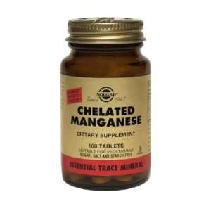  Solgar   Chelated Manganese Tablets**   100 K Health 
