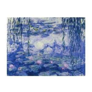  Claude Monet   Water Lilies And Willow Branches Canvas 