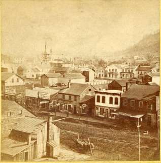 Franklin PA Town View 1860s Stereoview Photo #1 Venango County  