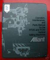 Alliant Operation Maintenance & Parts Manual RT2S RT2V  