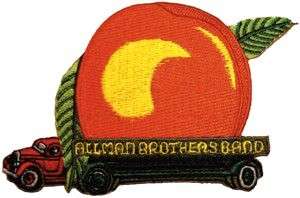 Embroidered Iron On Patch The Allman Brothers Peach  