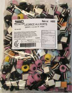 Gustafs Premium Licorice Allsorts   6.6 pound bag  