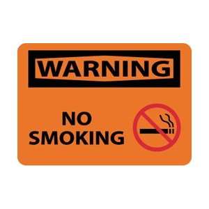  W457AB   Warning, No Smoking, Graphic, 10 X 14, .040 