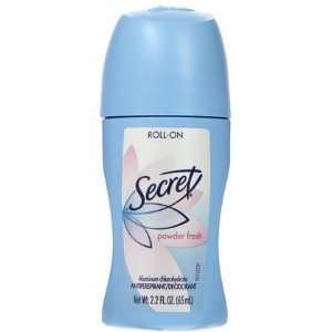 Secret Roll On Antiperspirant Deodorant Powder Fresh 2.2 oz (Quantity 