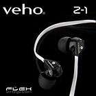 Veho VEP 003 360Z1B​W sound isolating stereo earphones earbuds  
