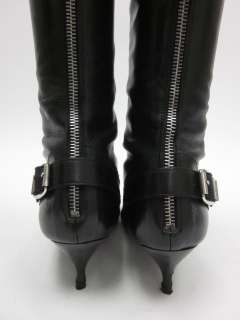 SIGERSON MORRISON Black Pointed Toe Kitten Heel Boots 9  