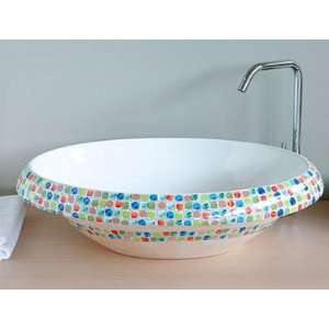   Collection Ceramic Hand Painted Basin   ARCOBALENO