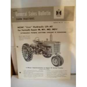 general sales bulletin for farm tractors International harvester 