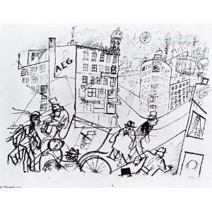  Hand Made Oil Reproduction   George Grosz   32 x 24 inches 