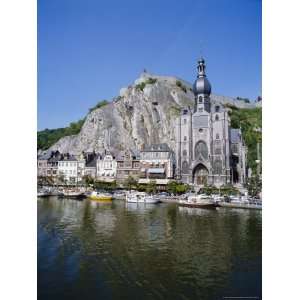  River Meuse in the Old Town of Dinant, Ardennes, Belgium 