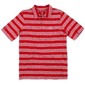  Cincinnati Reds Ardent Garment Washed Striped Polo by 