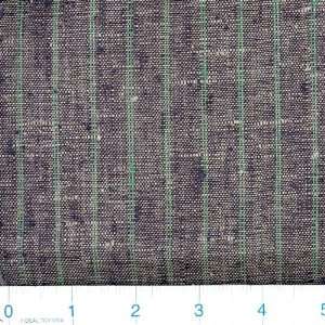  58 Wide Linen Textures Black/Green Stripe Fabric By The 