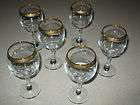 CIRCLE PASABAHCE ART OF GLASS TURKEY  WINE GLASSES