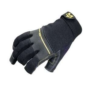   Black Work Pro Mechanic Gloves   X Large Black Full Finger   V220 XL