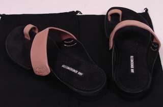 ANN DEMEULEMEESTER SHOES $690 ROSE BROWN DOUBLE STRAP LEATHER SANDALS 