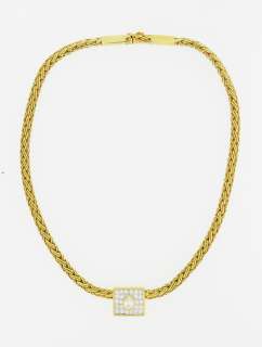 Van Cleef 18k Gold Necklace with Diamonds  