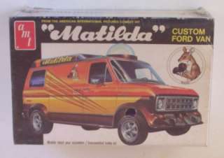 Ford Custom Van MATILDA Movie Kangaroo AMT 125 SEALED Vtg Model Kit 