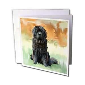 Dogs NewFoundLand   NewFoundLand   Greeting Cards 6 Greeting Cards 