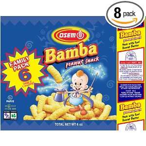 Osem Bamba Multipack (Kosher for Passover), 6 Count Bags (Pack of 8 