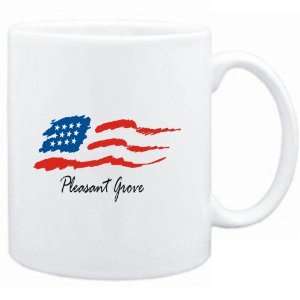  Mug White  Pleasant Grove   US Flag  Usa Cities Sports 