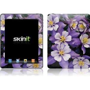  Skinit Blue Columbine Flower Vinyl Skin for Apple iPad 1 