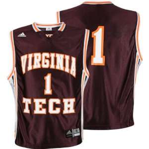  Virginia Tech Hokies Replica Basketball Jersey Sports 